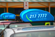 Taxis at a stand